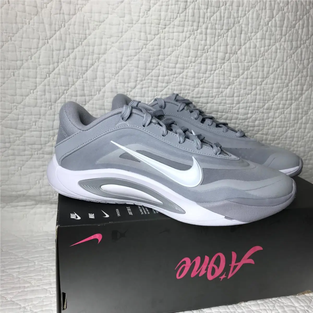 Nike shoes - Nike A`ja Wilson A`One - Wilson - HQ8500-002 - White Wolf Grey 7