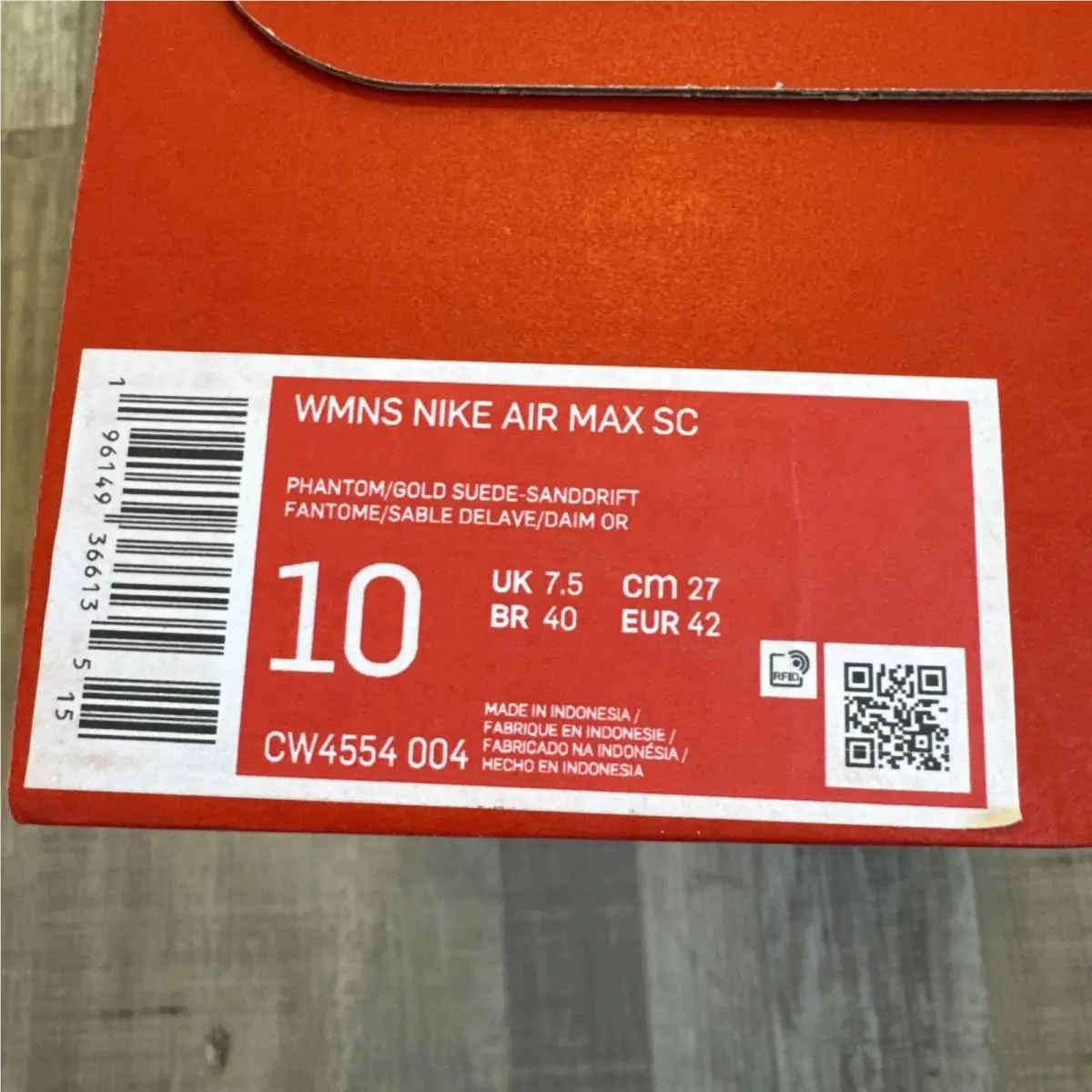 Nike shoes - Nike Air Max SC - Air Max - CW4554 004 - Phantom/Gold Suede-Sanddrift (UPC: 196149366159) 6