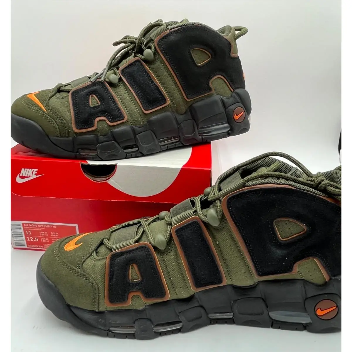 Nike Air More Uptempo `96 Cargo Khaki`` Size US 11 Eur 45 DX2669 300