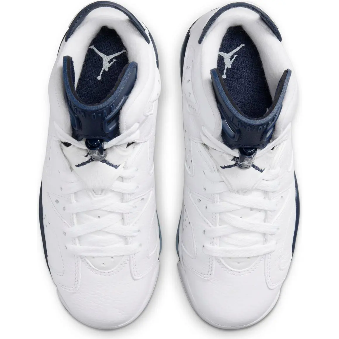Nike shoes - Nike Kids Preschool Air Jordan 6 - 384666 141 - White Navy 2