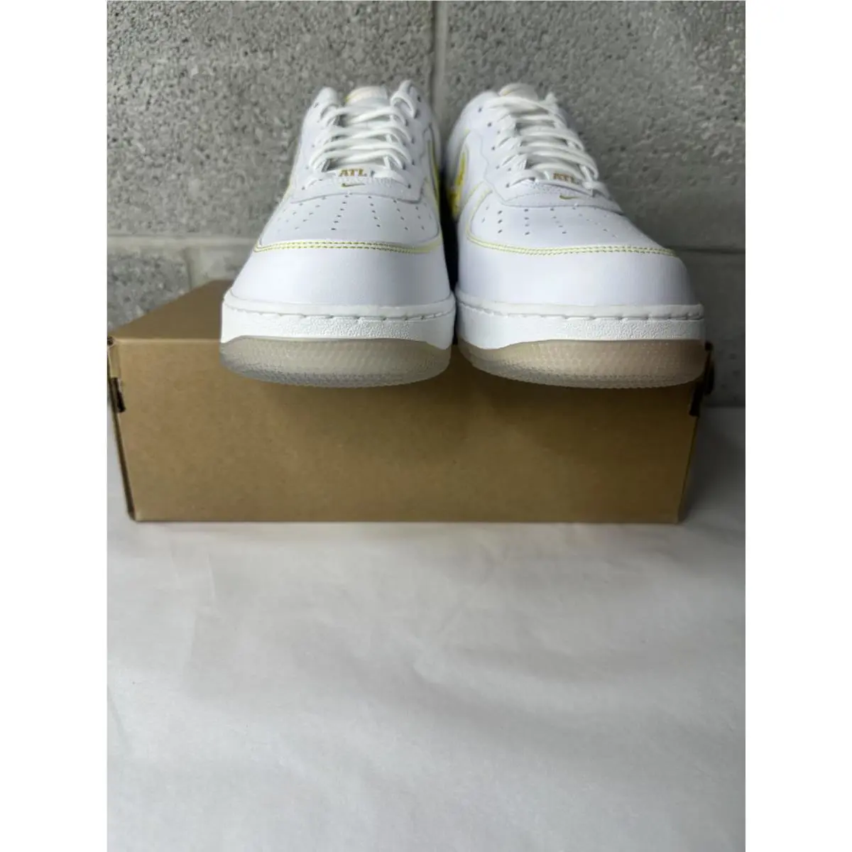 Nike shoes - Nike Air Force 1 - Air Force - BV1232-100 - Gold, Manufacturer: White/Metallic Gold-Desert 1