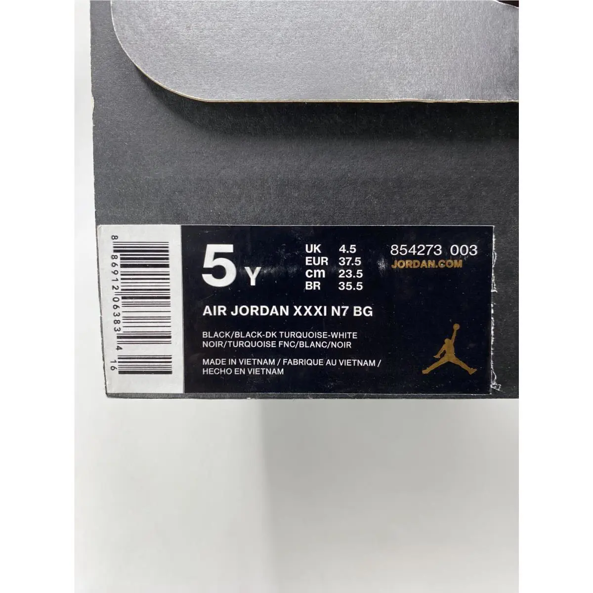 Nike shoes - Nike Air - Air - 854273 003 - Black-DK Turquoise-White (UPC: 886912063834) 6