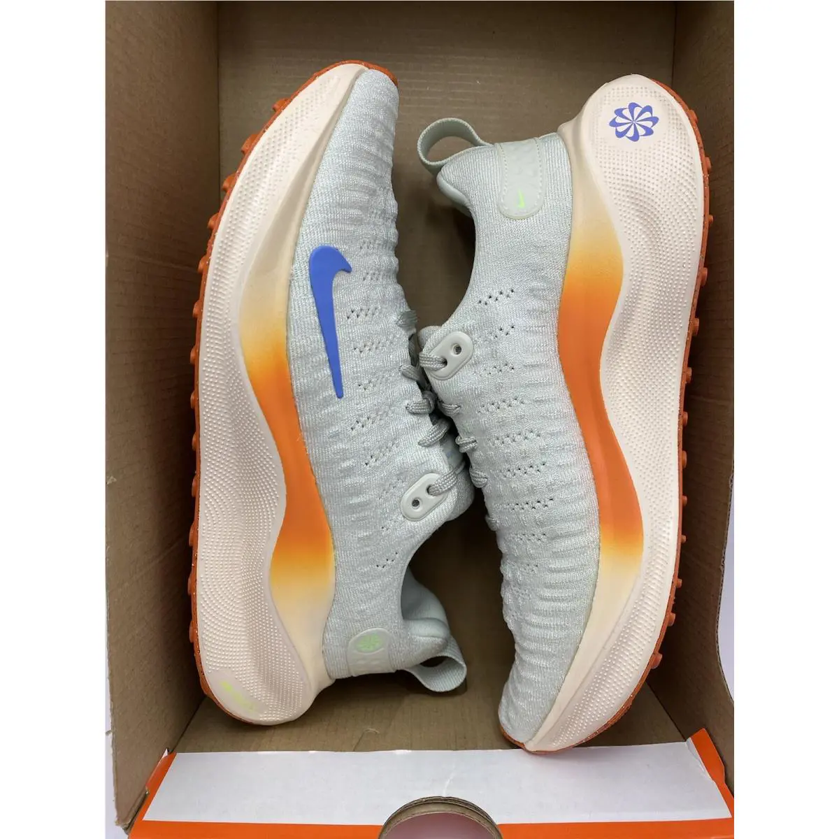 Nike shoes - Nike ReactX Infinity Run 4 - DR2670 007 - Sea Glass/Polar-Safety Orange (UPC: 196968743346) 5