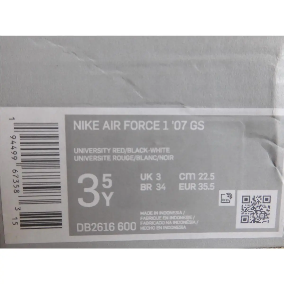 Nike shoes - Nike Air Force 1 `07 - Red (UPC: 194499673583) 6