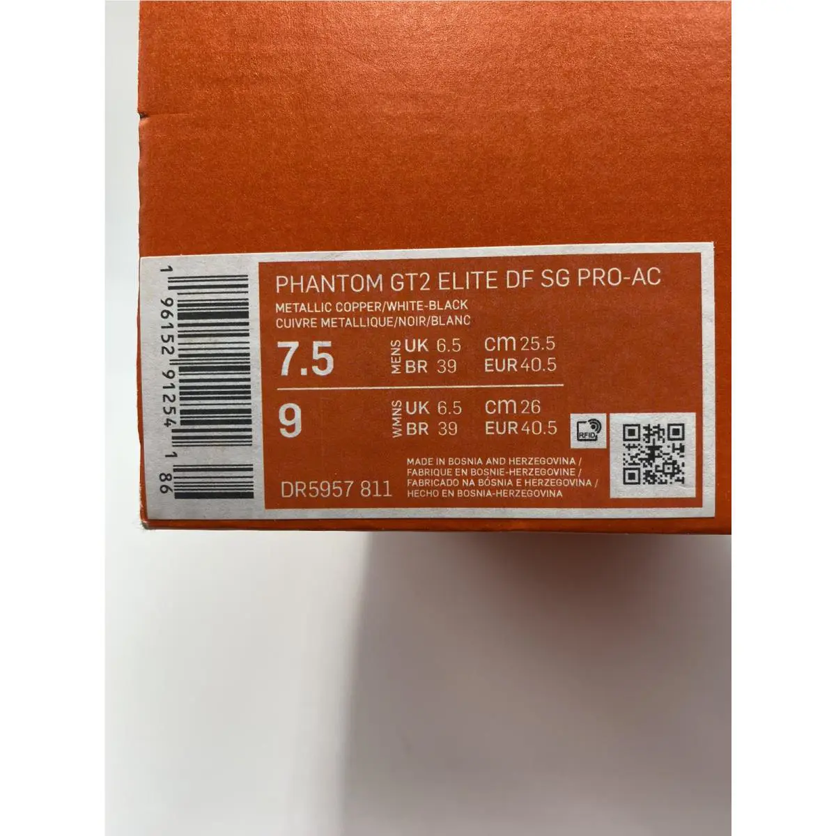 Nike shoes - Nike Phantom GT2 - Phantom - DR5957 811 - Metallic Copper/White-Black (UPC: 196152912541) 6