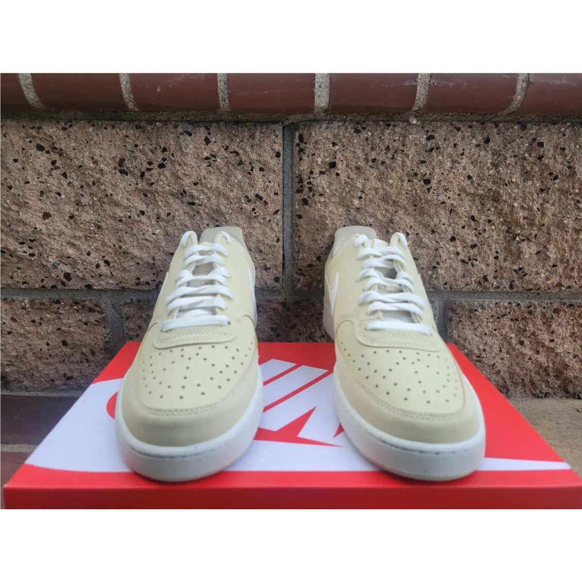 Nike shoes - Nike Court Vision Low Premium - HM9429-201 - Light Khaki/Sail (UPC: 197863830018) 2
