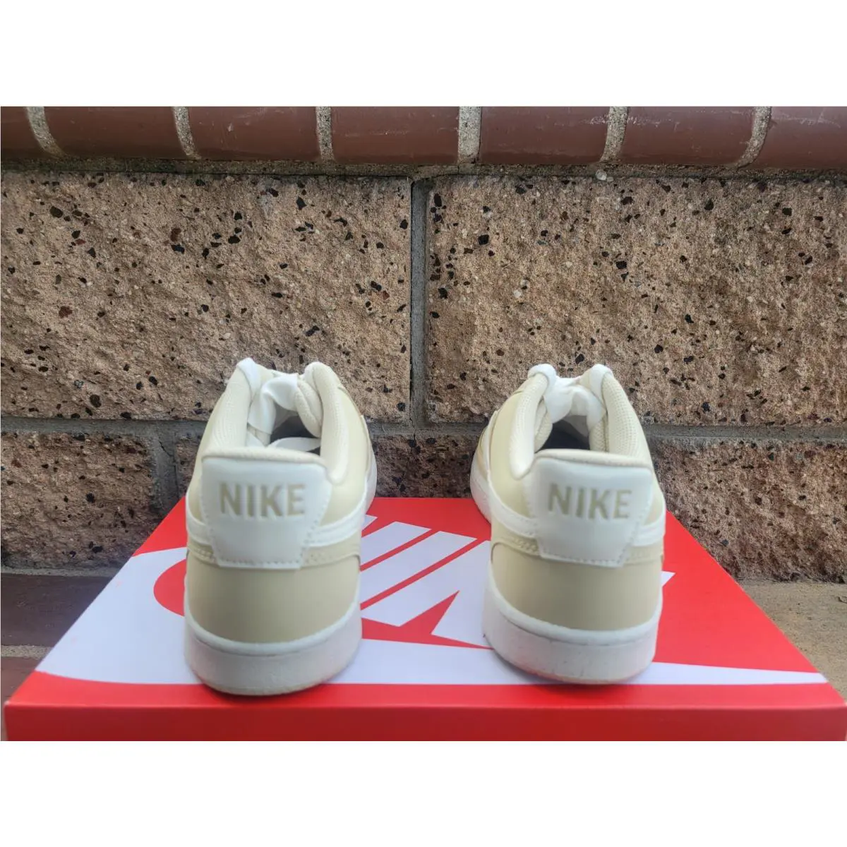 Nike shoes - Nike Court Vision Low Premium - HM9429-201 - Light Khaki/Sail (UPC: 197863830018) 3