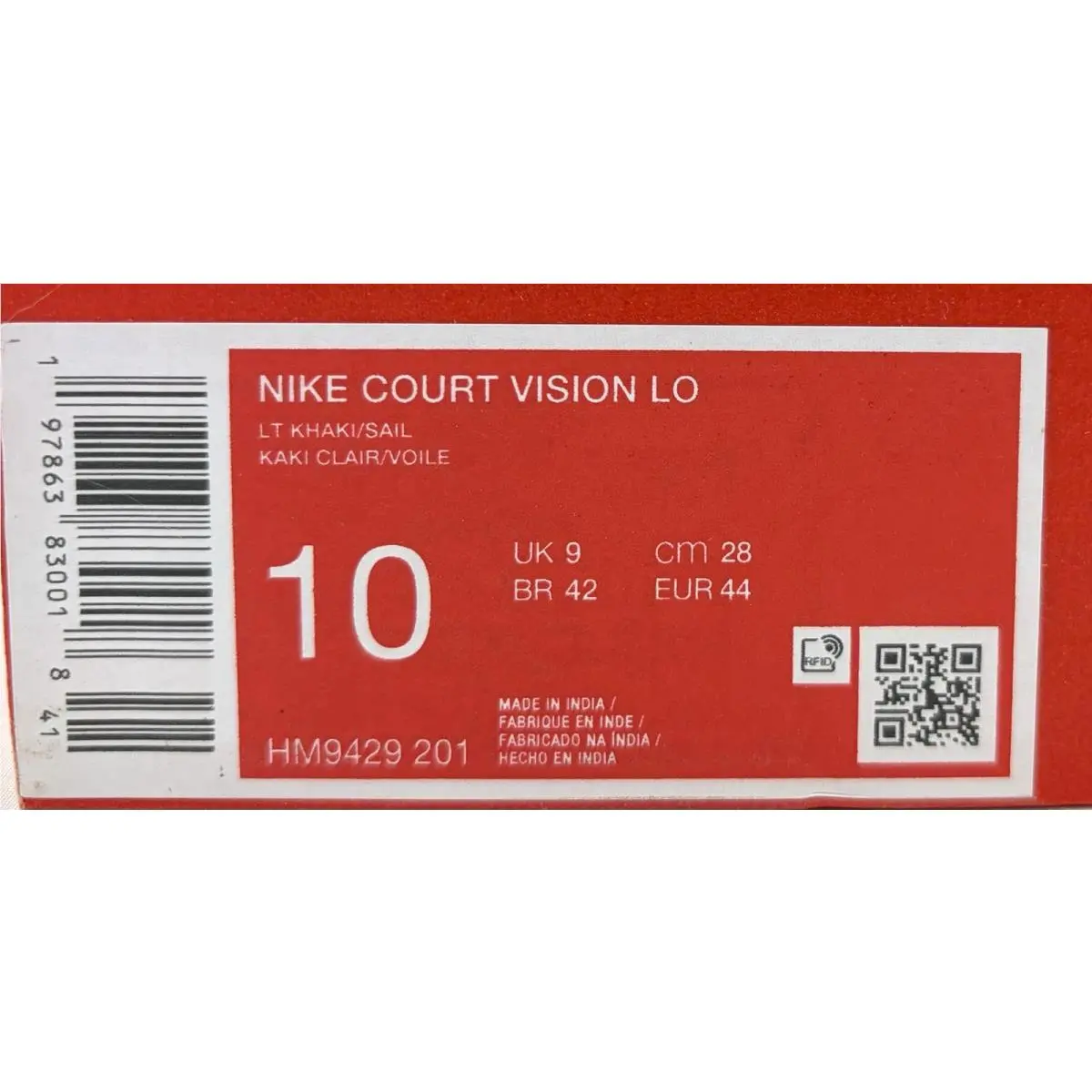 Nike shoes - Nike Court Vision Low Premium - HM9429-201 - Light Khaki/Sail (UPC: 197863830018) 13