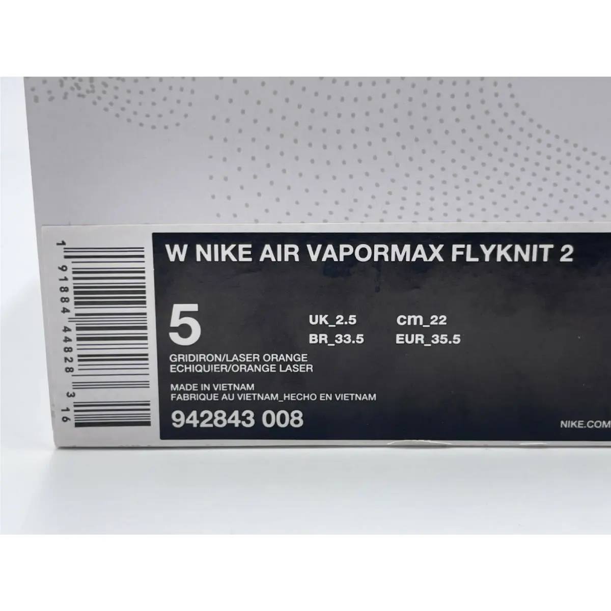 Nike shoes - Nike Air VaporMax Flyknit 2 - 942843 008 - Orange (UPC: 191884448283) 6