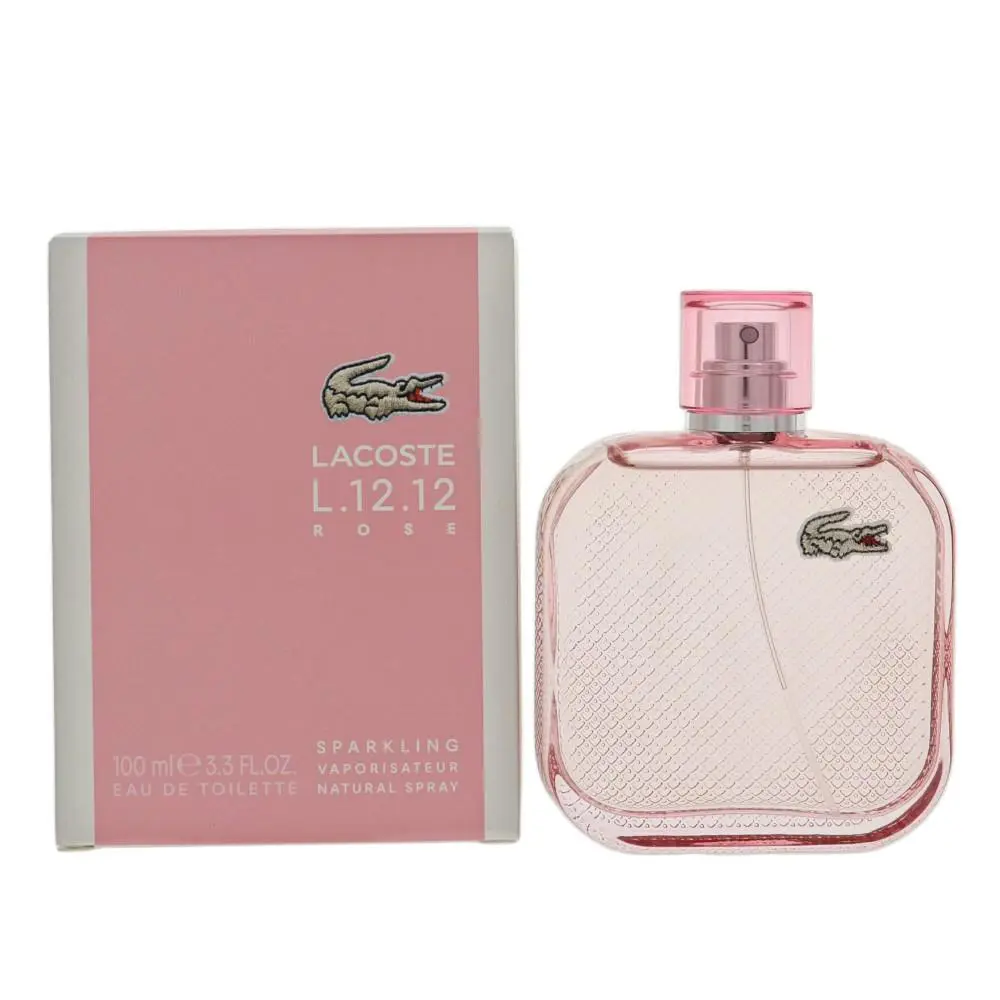 Lacoste L.12.12 Rose Sparkling by Lacoste Box For Women 3.3 Oz Eau De Toilette