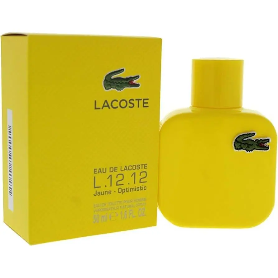 Eau De  L.12.12 Jaune Opitimistic 1.6 / 1.7 oz - 50ml Edt Spray / by Lacoste