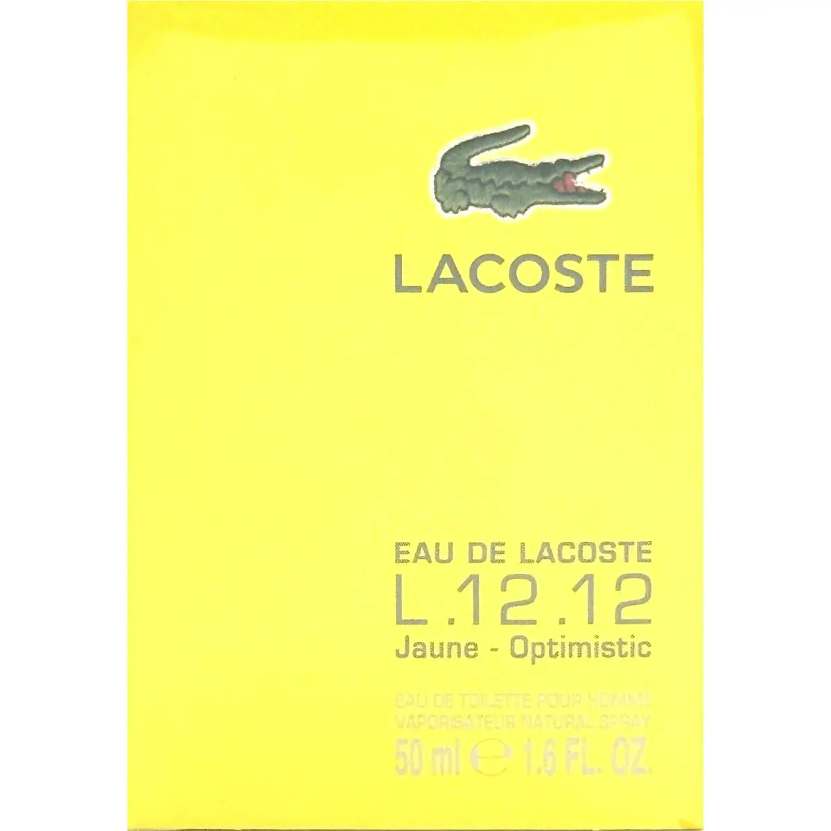 Lacoste Eau DE Lacoste L.12.12 Jaune Optimistic Edt Spray For Men 1.6 Oz / 50 ml