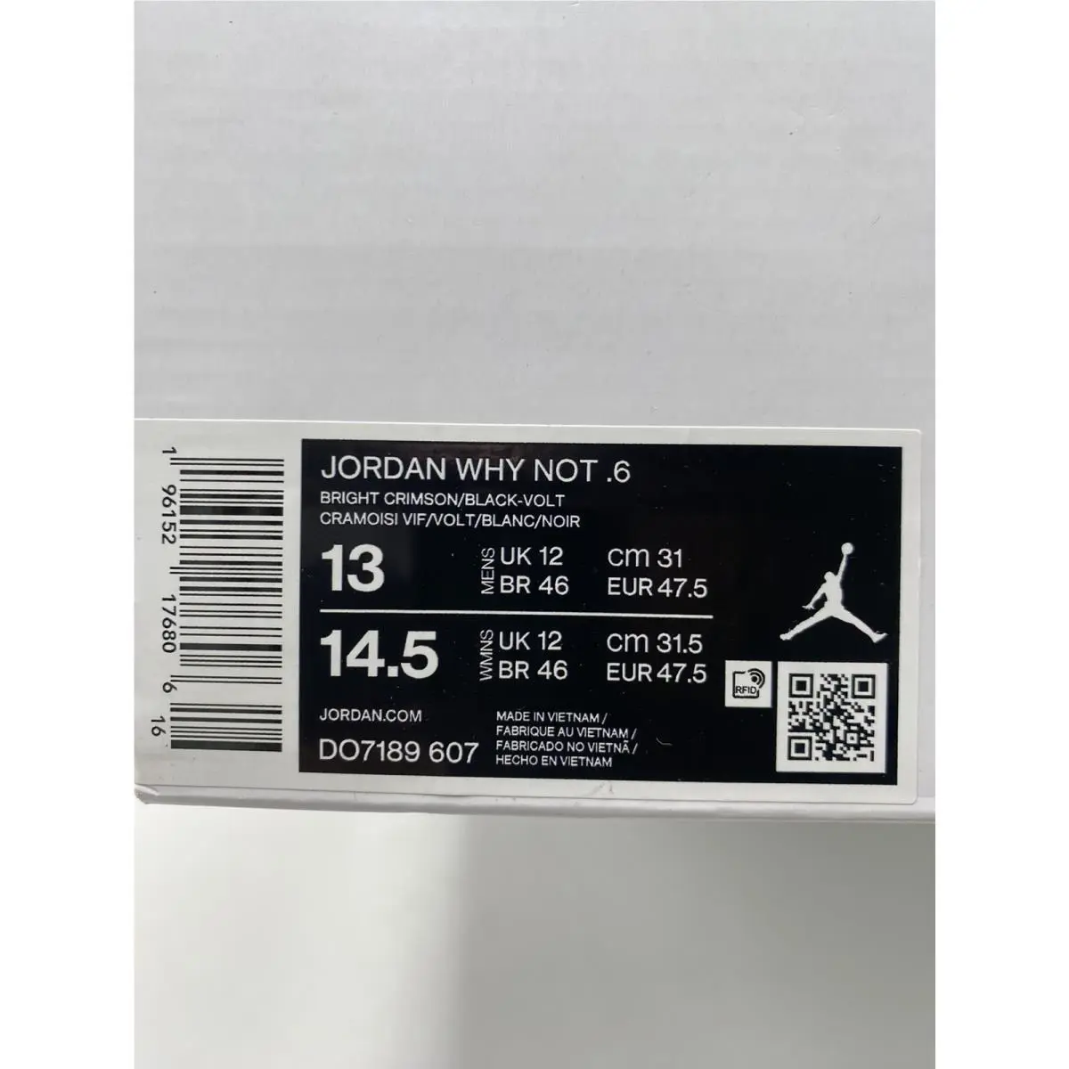 Nike shoes - Air Jordan 6 - Air - DO7189 607 - Bright Crimson (UPC: 196152176806) 6