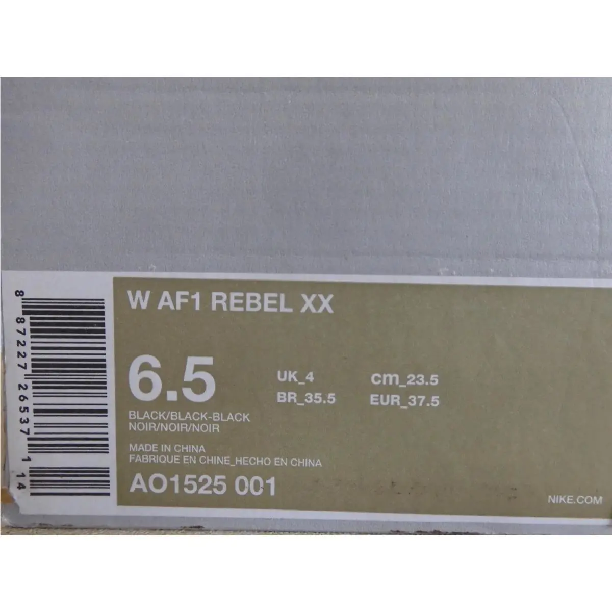 Nike shoes - Nike Air Force 1 - Air Force - AO1525-001 - Black (UPC: 887227265371) 6
