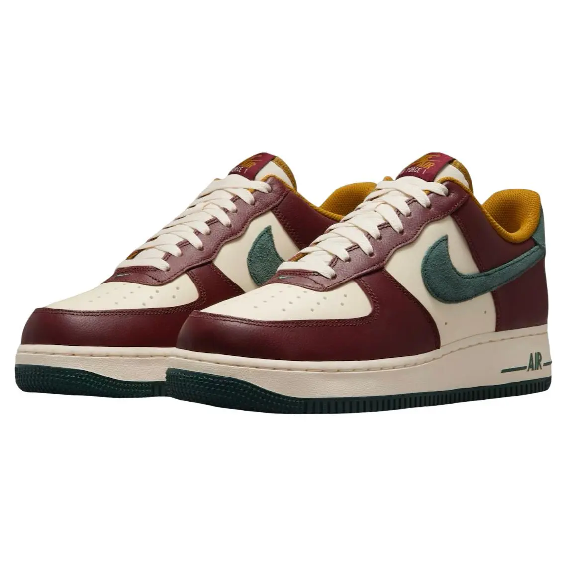 Nike Air Force 1 `07 LV8 Low Sneaker Men Shoes Team Red/vintage Green Size 12 NU - Dark Team Red / Vintage Green - HQ3612-113