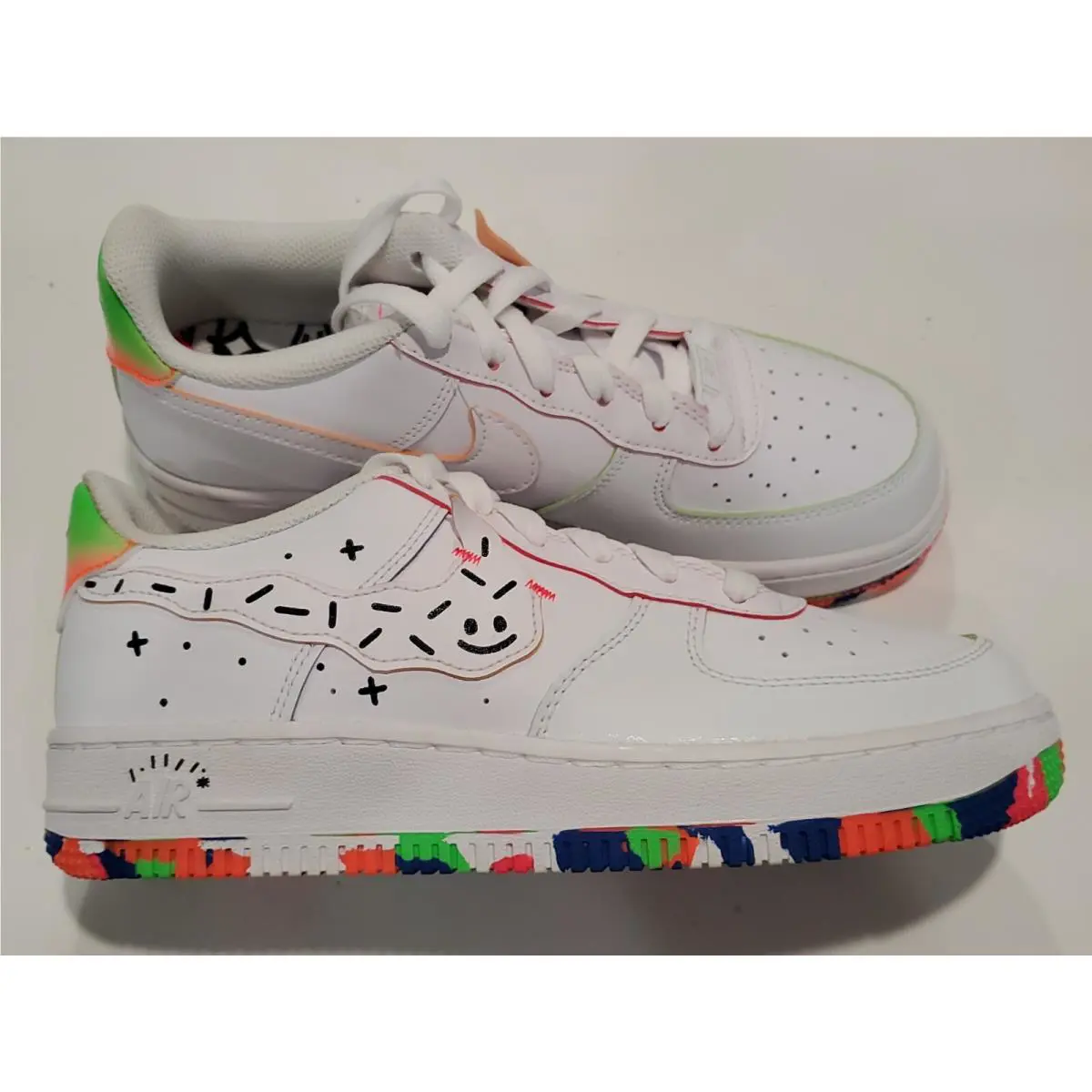 Nike shoes - Nike Air Force 1 LV8 - DV1366-111 - White, Manufacturer: White/Total Orange (UPC: 195870623333) 1