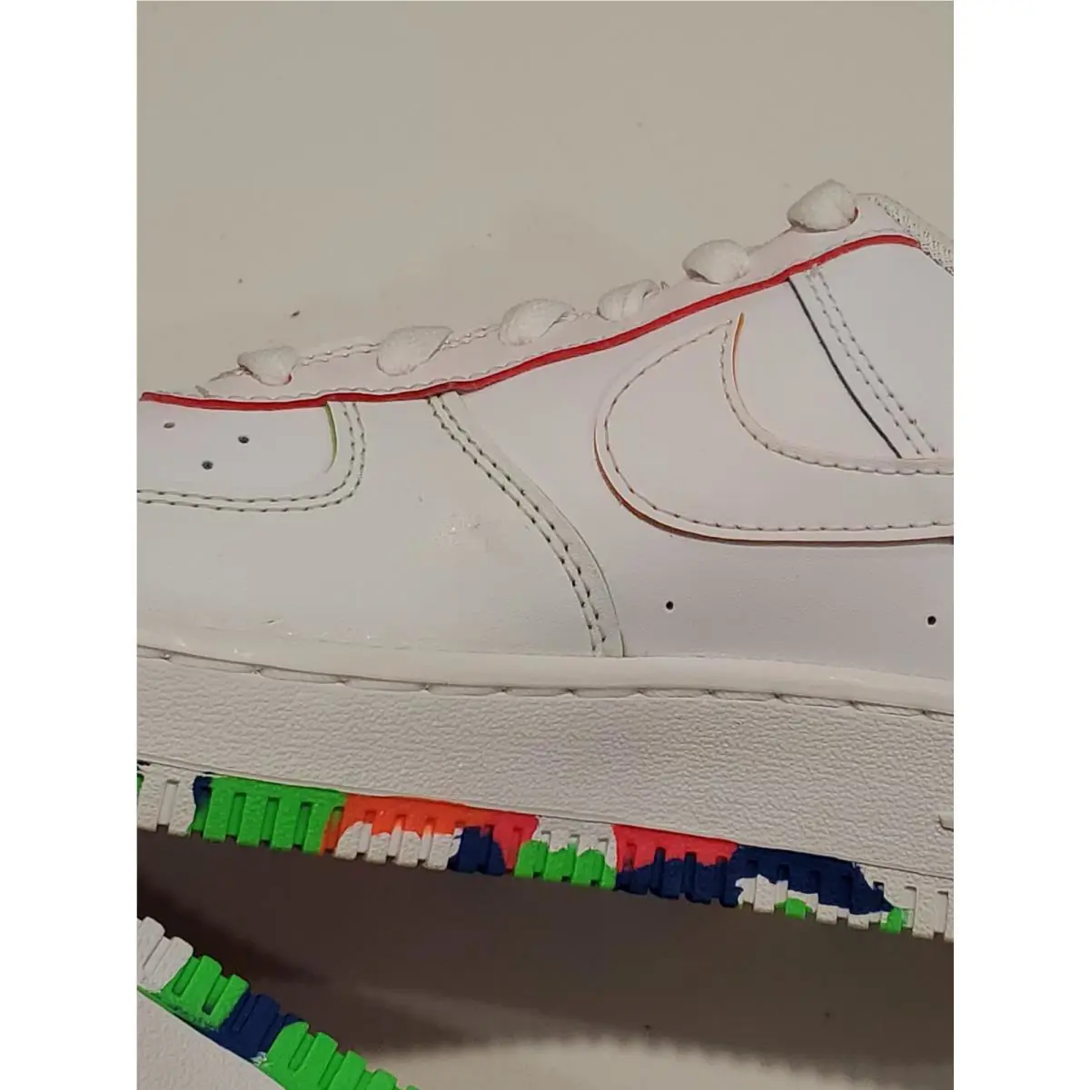 Nike shoes - Nike Air Force 1 LV8 - DV1366-111 - White, Manufacturer: White/Total Orange (UPC: 195870623333) 4