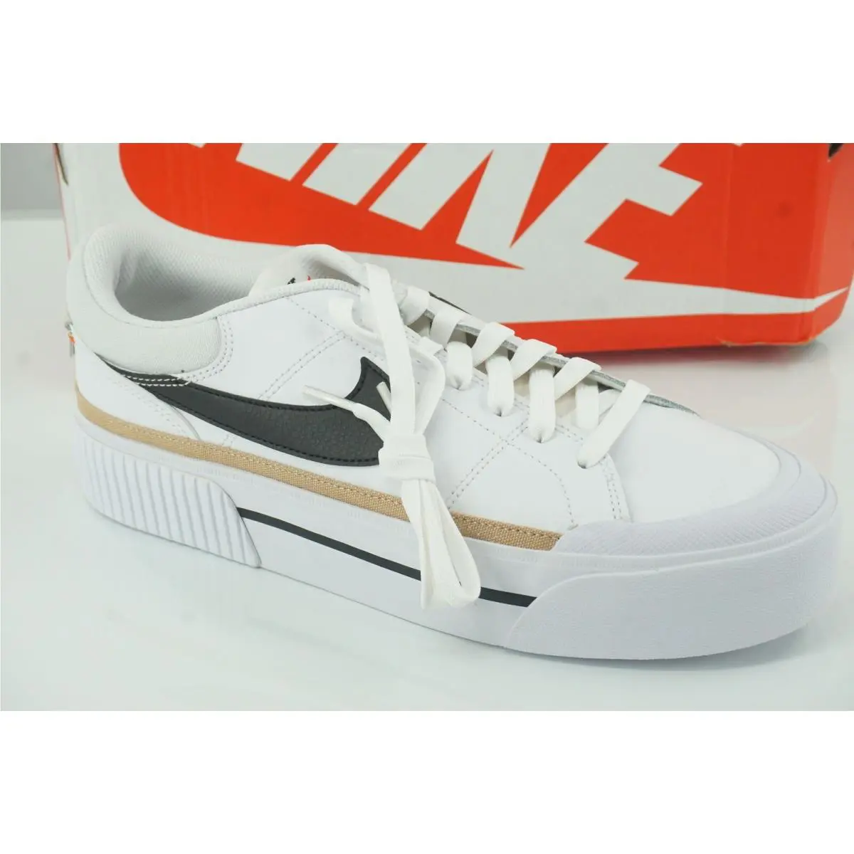 Nike Women`s Court Legacy Lift Shoes Sneaker DM7590-100 Platform 11