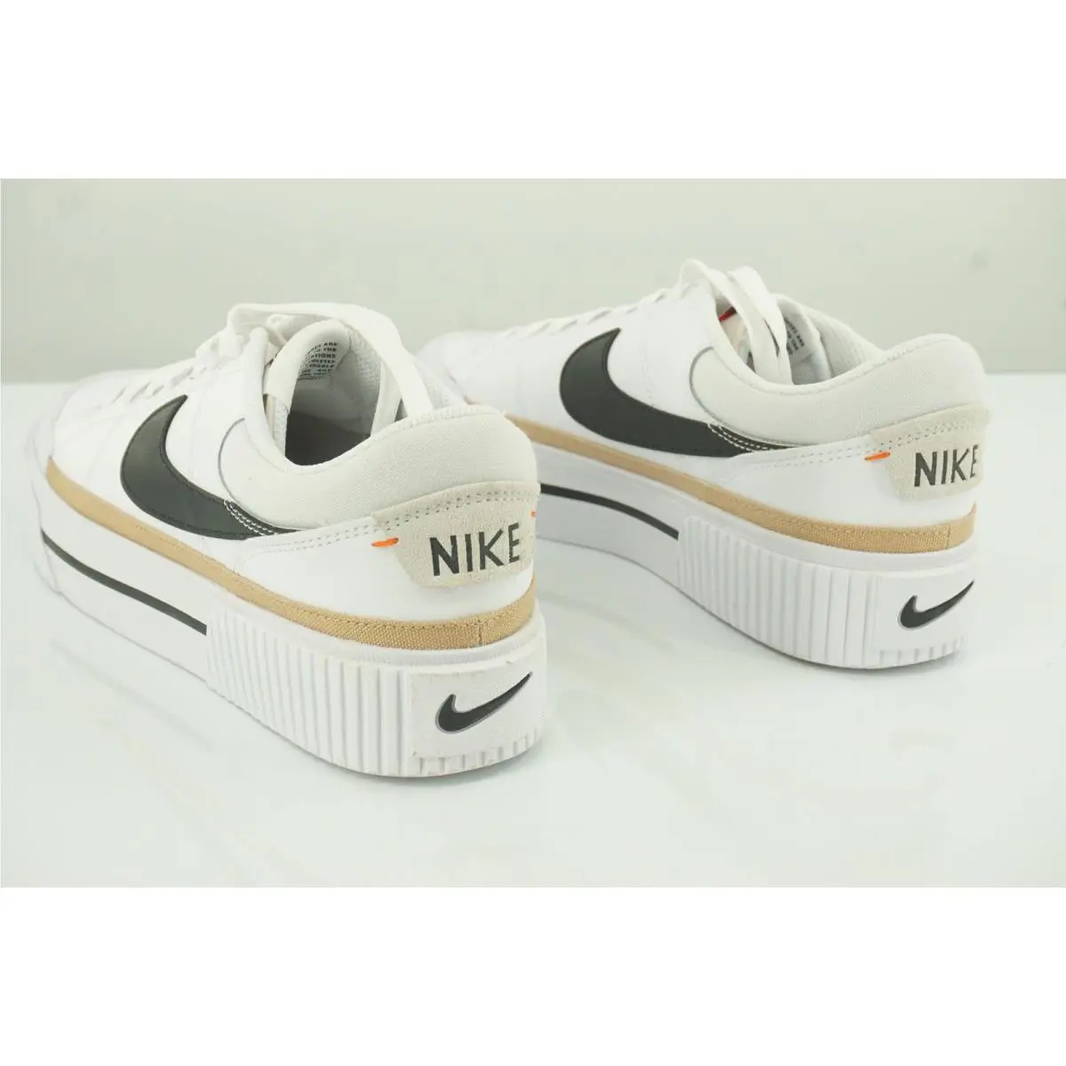 Nike shoes - Court Legacy Lift - Court Legacy Lift - White Black Hemp - White (UPC: 196149219165) 8