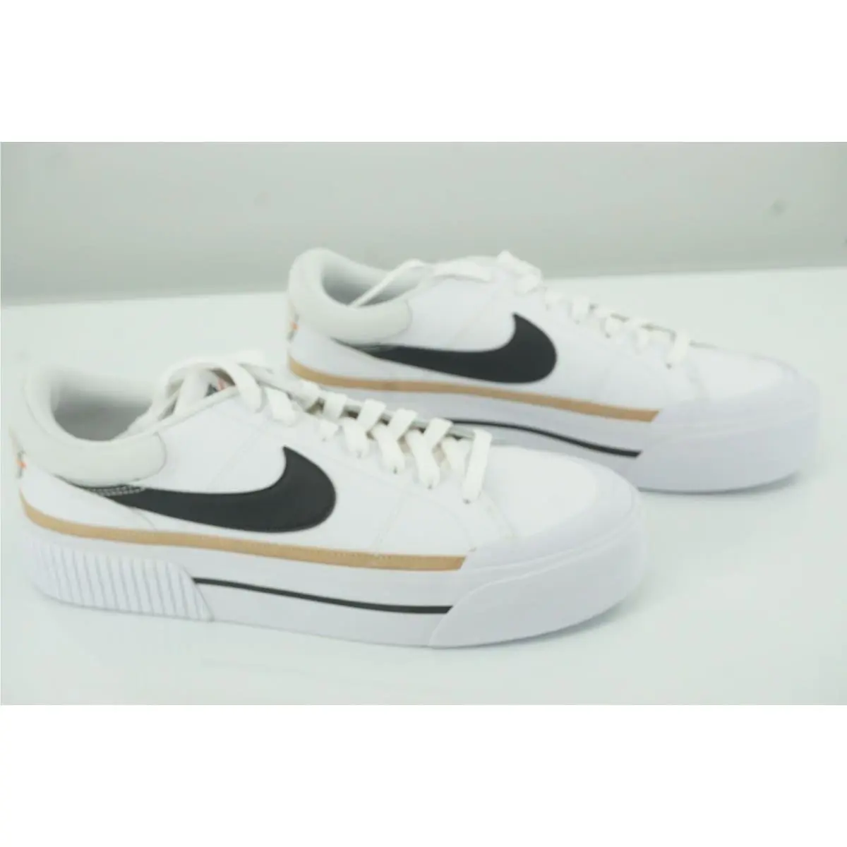 Nike shoes - Court Legacy Lift - Court Legacy Lift - White Black Hemp - White (UPC: 196149219165) 9