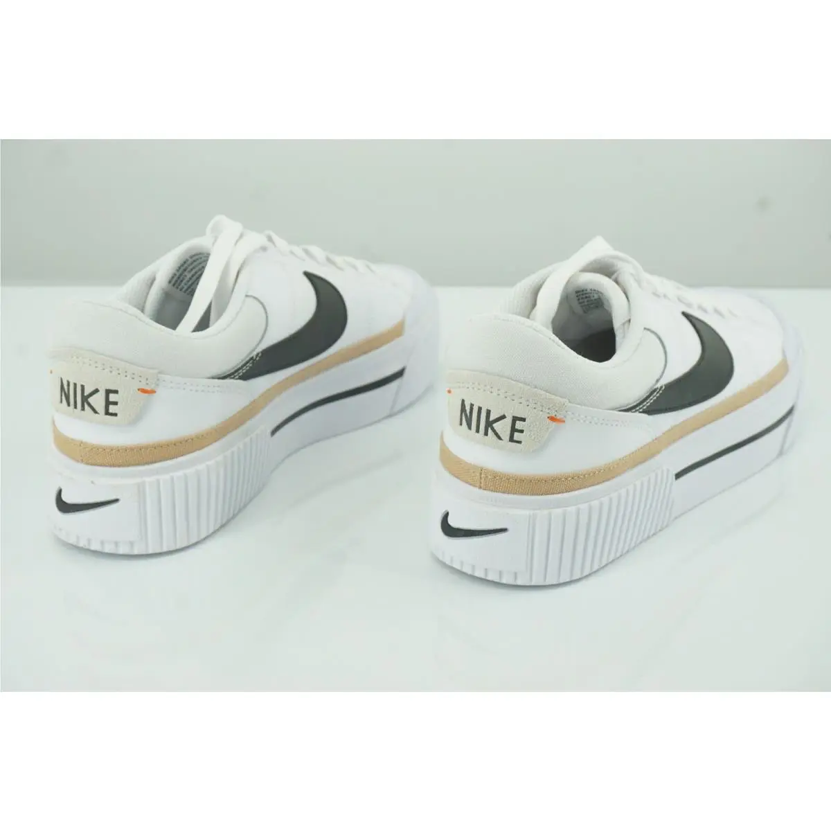 Nike shoes - Court Legacy Lift - Court Legacy Lift - White Black Hemp - White (UPC: 196149219165) 5