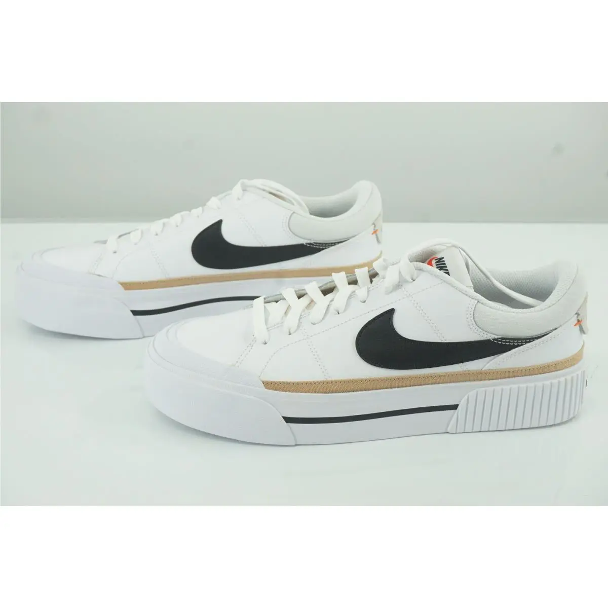 Nike shoes - Court Legacy Lift - Court Legacy Lift - White Black Hemp - White (UPC: 196149219165) 6