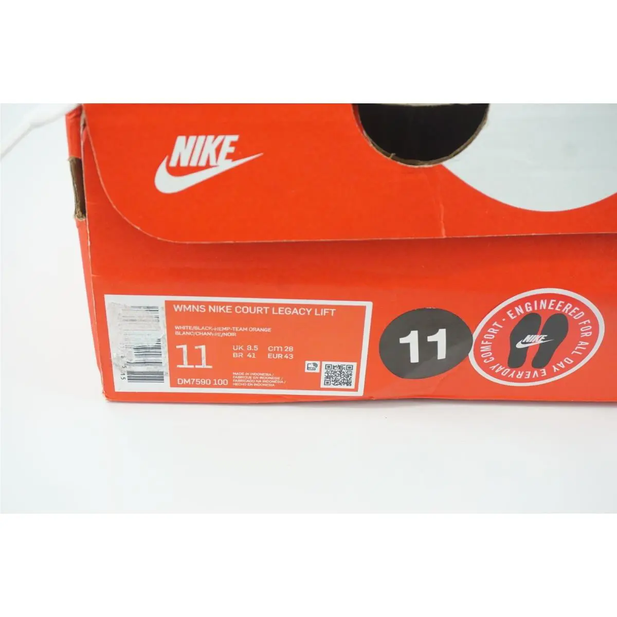 Nike shoes - Court Legacy Lift - Court Legacy Lift - White Black Hemp - White (UPC: 196149219165) 7