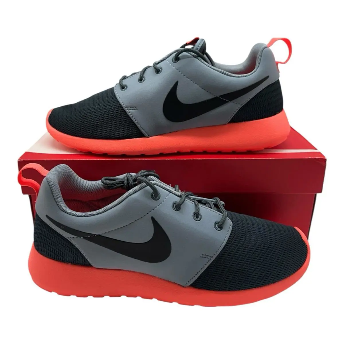 Nike Rosherun Running Shoes Men`s Size 9 Magnet Grey Sneakers 511881-097 - Gray
