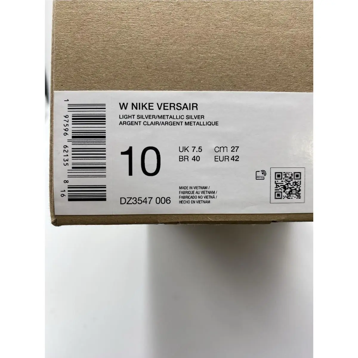 Nike shoes - Nike Versair - Versair - DZ3547 006 - Light Silve/Metallic Silver (UPC: 197596621358) 6