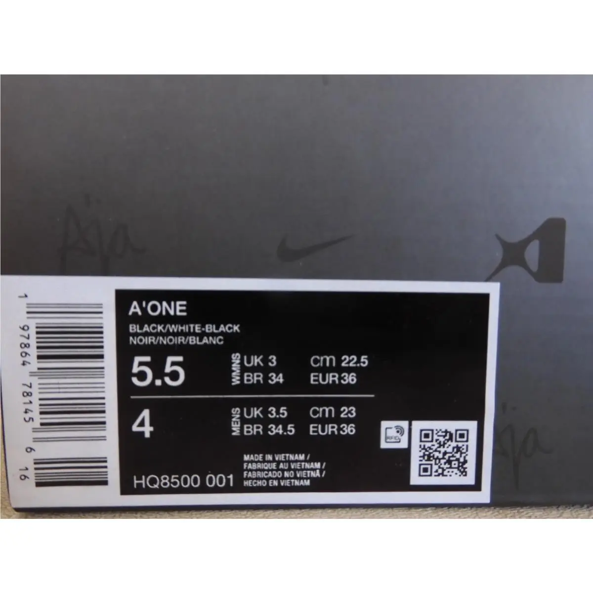 Nike shoes - Nike A One - One - HQ8500-001 - Black (UPC: 197864781456) 6
