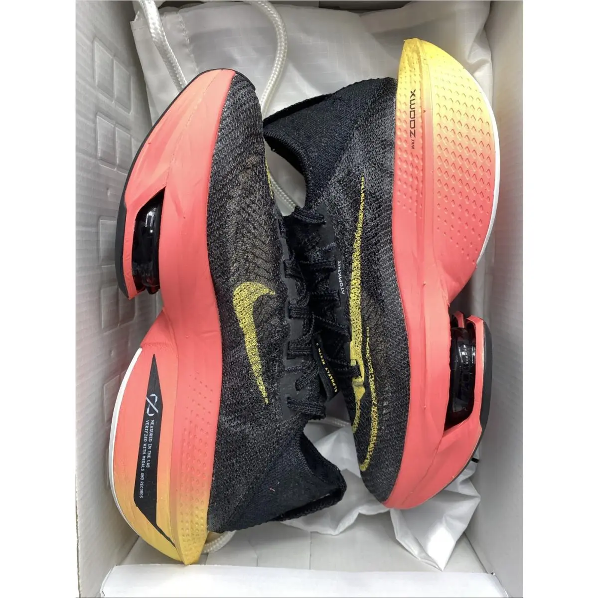 Nike shoes - Nike Air Zoom Alphafly - Air Zoom Alphafly - DN3559 001 - Black/Topaz Gold-Sea Coral (UPC: 196604432627) 6