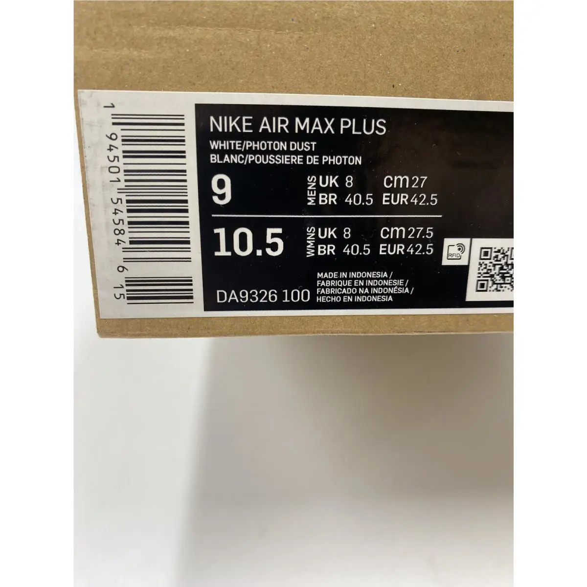 Nike shoes - Nike Air Max Plus - Air Max Plus - DA9326 100 - White/Photon Dust (UPC: 194501545846) 7