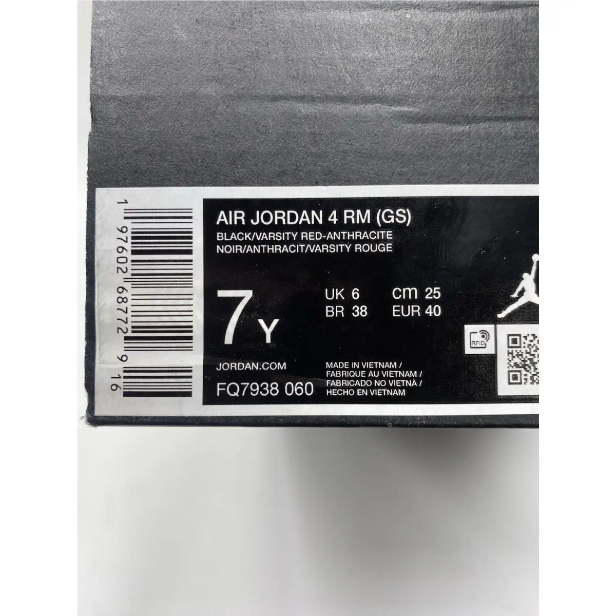 Nike shoes - Air Jordan 4 RM - Air - FQ7938 060 - Black/Varsity Red-Anthracite (UPC: 197602687729) 6