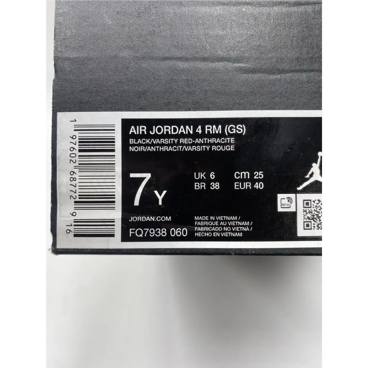 Nike shoes - Air Jordan 4 RM - Air - FQ7938 060 - Black/Varsity Red-Anthracite (UPC: 197602687729) 6