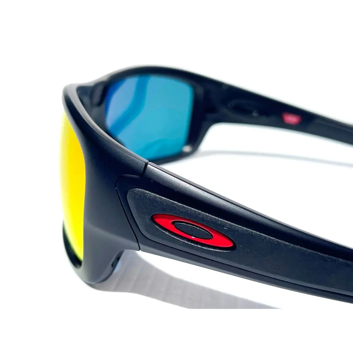 Oakley Turbine Matte Black w Ducati Polarized Galaxy Ruby Lens Sunglass 9263