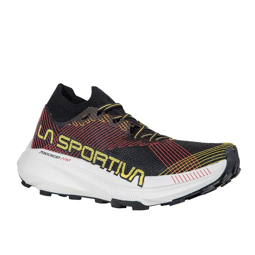 La Sportiva Prodigio Pro Men`s Trail Running Shoes Black/yellow M44