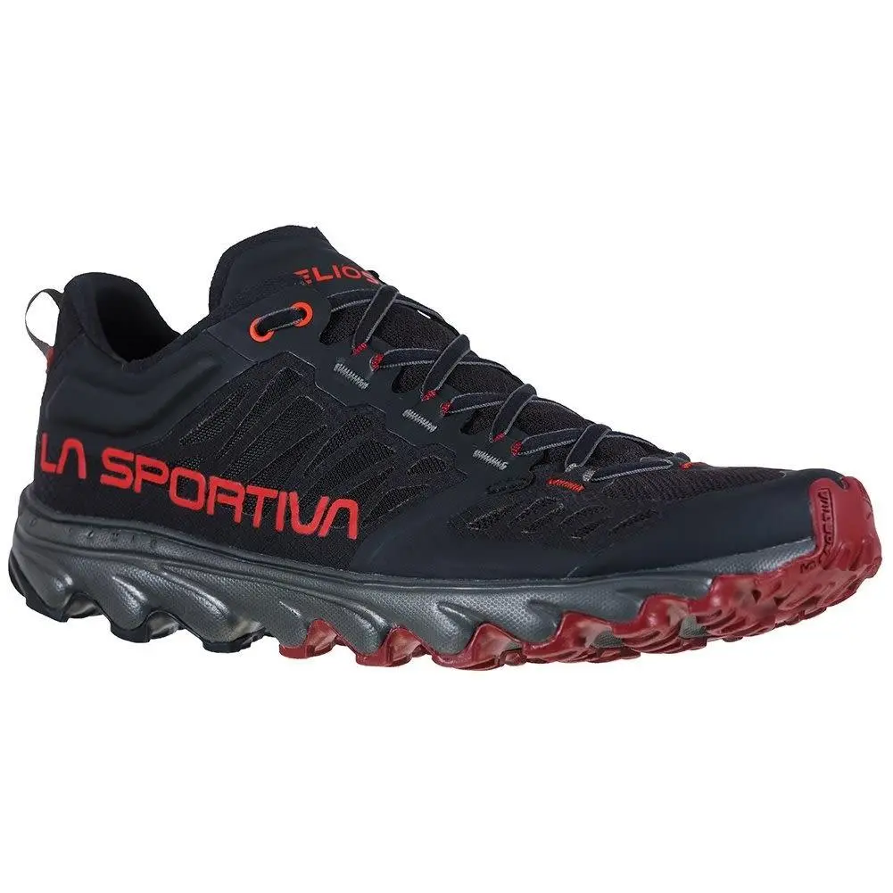 La Sportiva Helios Iii Men`s Trail Running Shoes Black/poppy M43.5