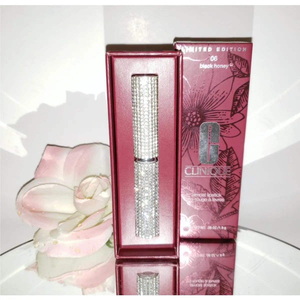 Almost Lipstick Pink or Black Honey Limited Edition Crystal Bling Pick 06 Black Honey by Clinique