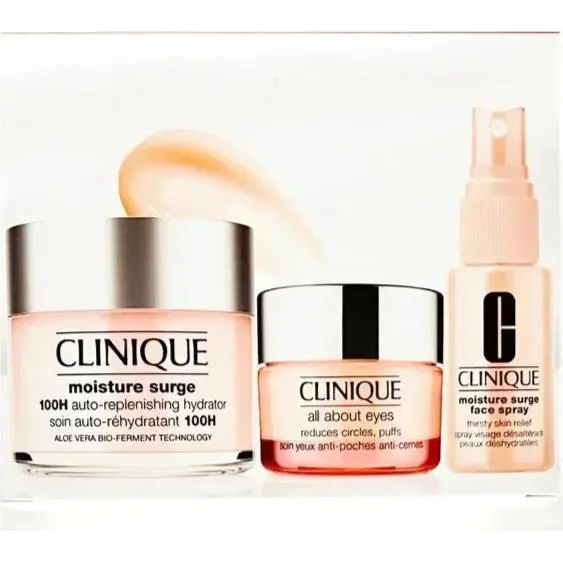 Clinique Ultra Hydration 3-Pc Set Moisture Surge Cream Spray All About Eyes