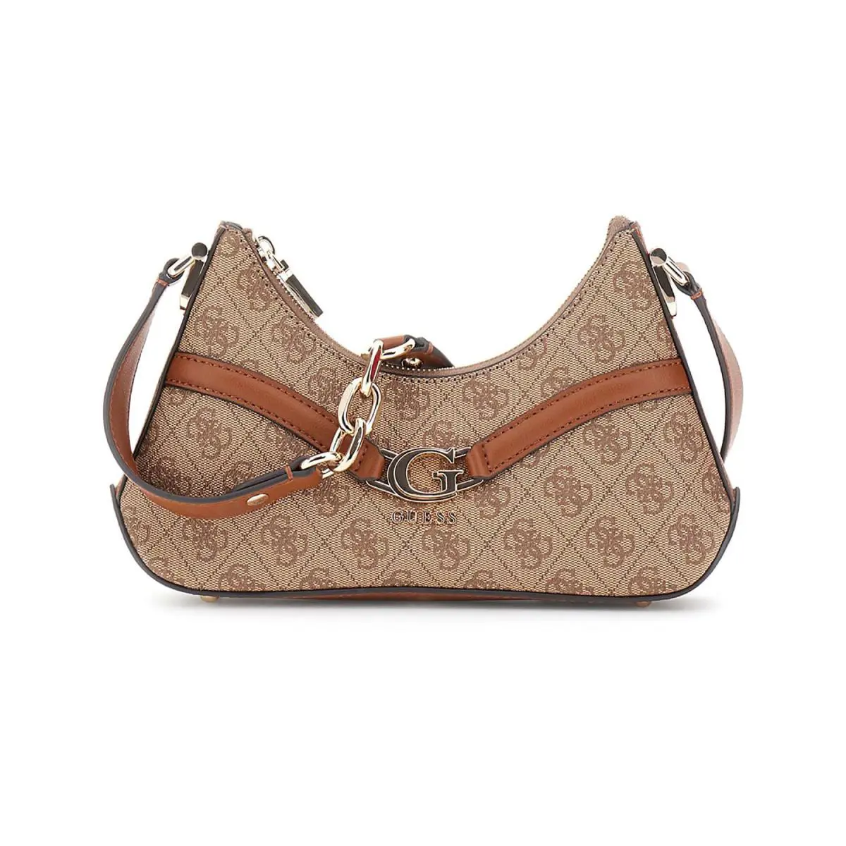 Dea Mini Tote with Chain Strap Womens Bag In Lattee by Guess