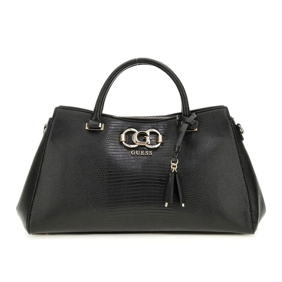 Guess Salinge Luxury Shoulder Detachable Strap Womens Bag In Black