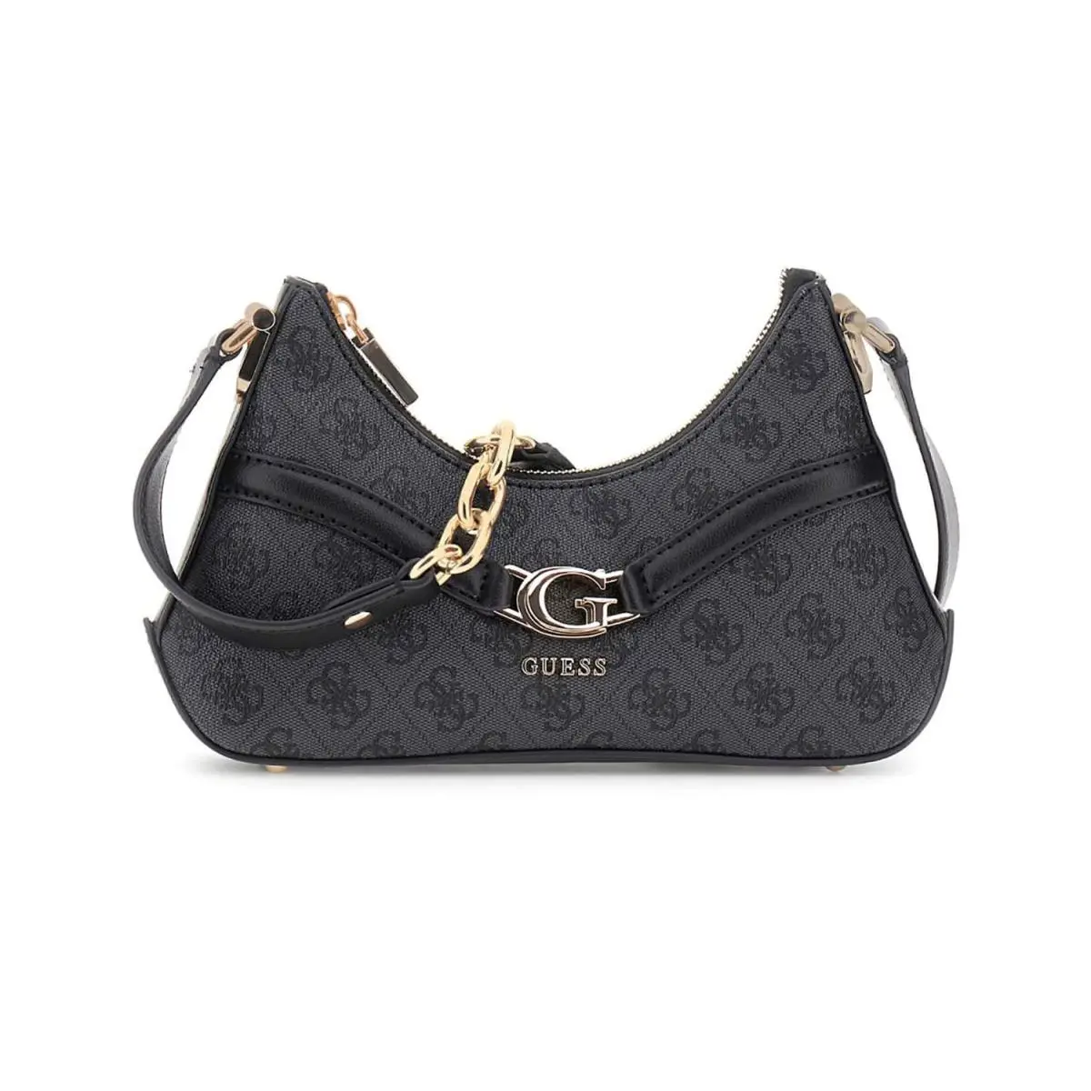 Dea Shoulder with Chain Womens Bag In Coal by Guess