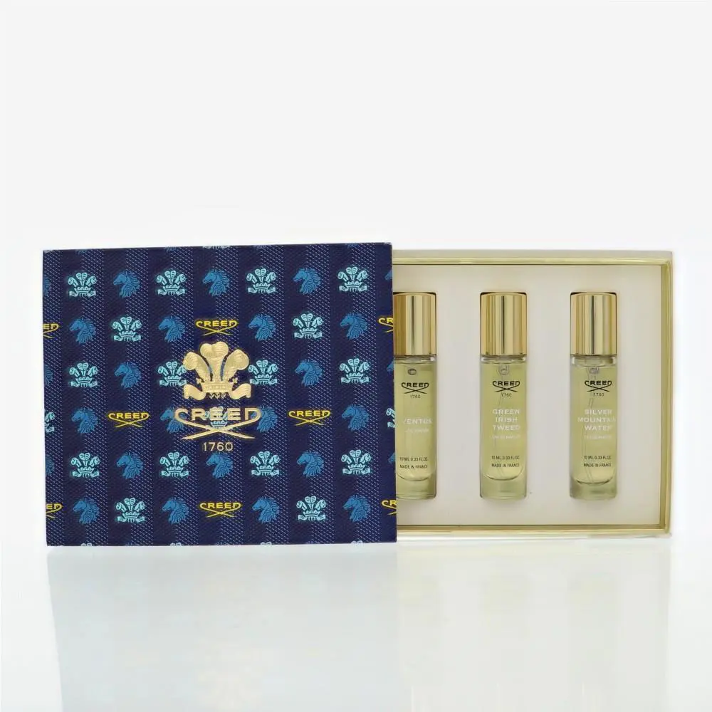 Creed by Creed Gift Set For Men 3 Piece Set For Men: 0.33 Oz Aventus Eau De