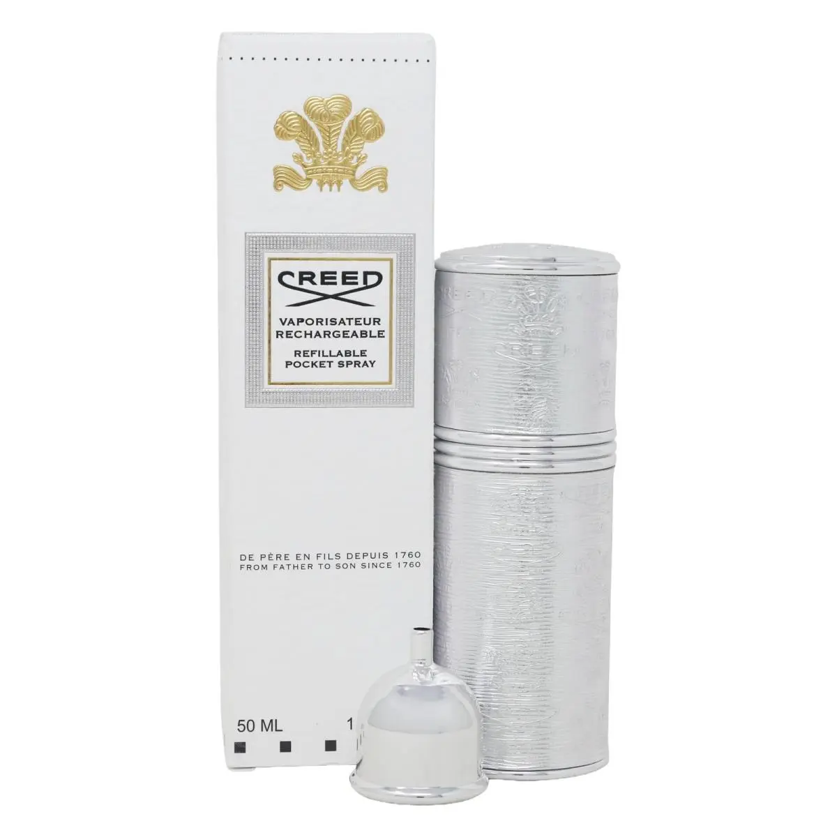 Creed Silver/silver Refillable Pocket Spray 50ml