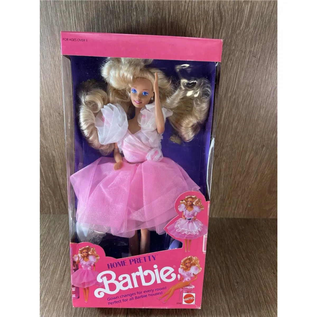 Vintage Mattel 1990 Barbie Home Pretty Doll 2249
