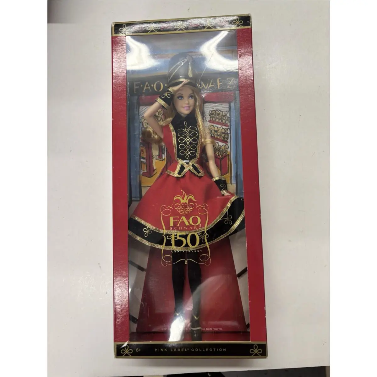 Mattel Barbie Fao Schwarz 150th Anniversary Pink Label Doll 2011 W7817