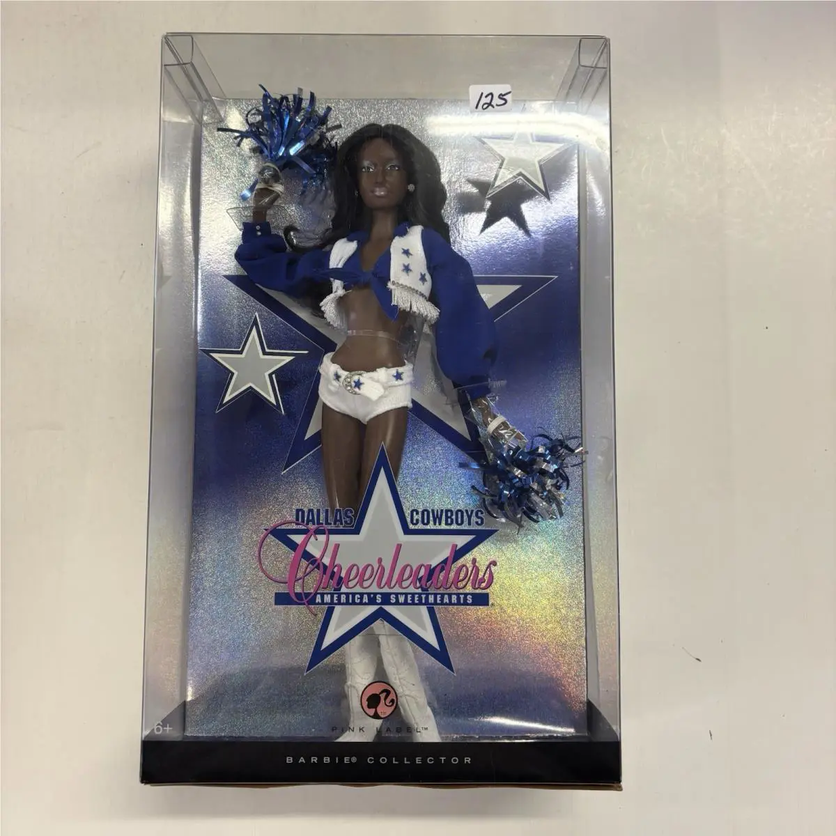 2007 Mattel Pink Label Dallas Cowboys Cheerleaders Barbie African American