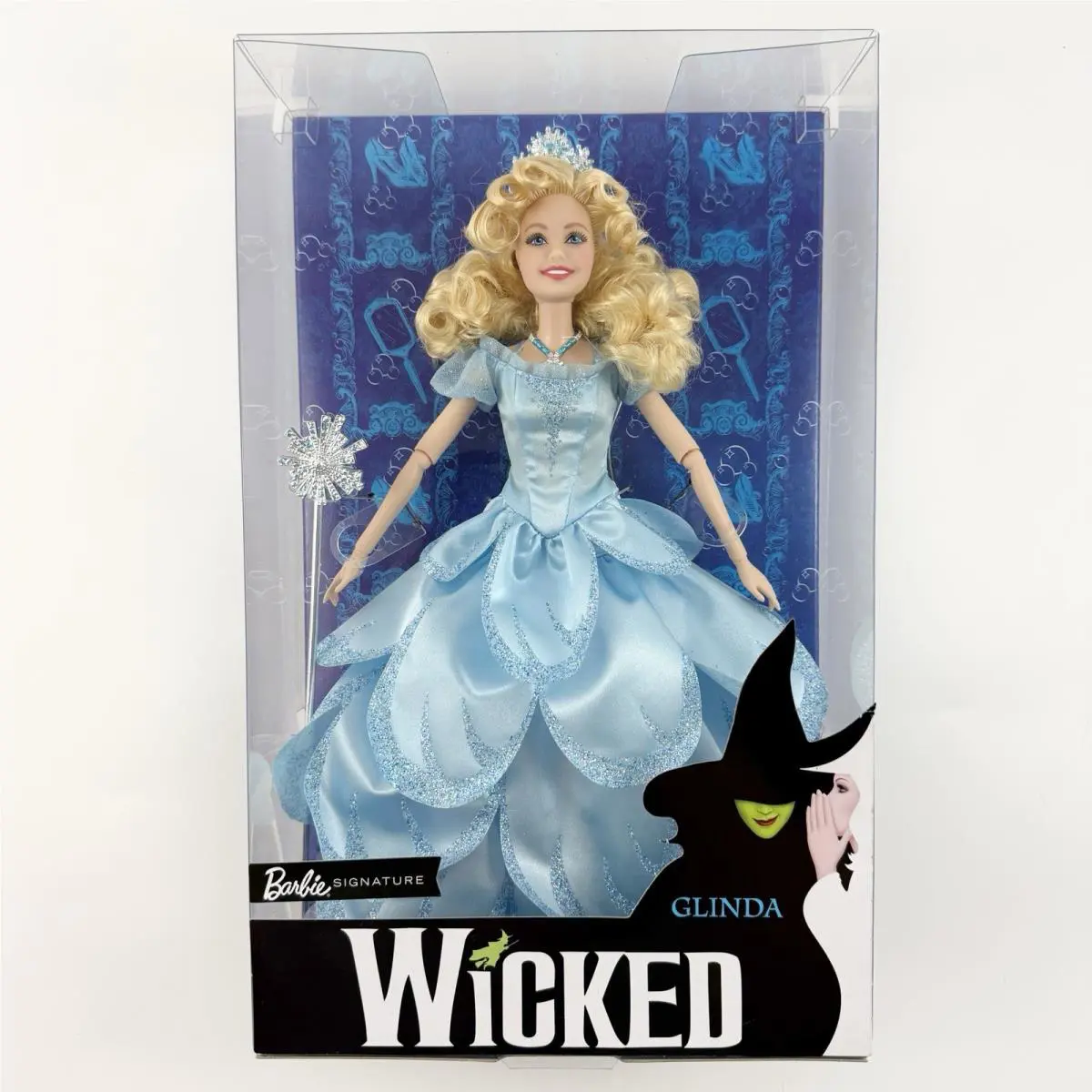 Barbie Signature 2018 Wicked Glinda Doll Blue Dress Broadway Mattel FJH61