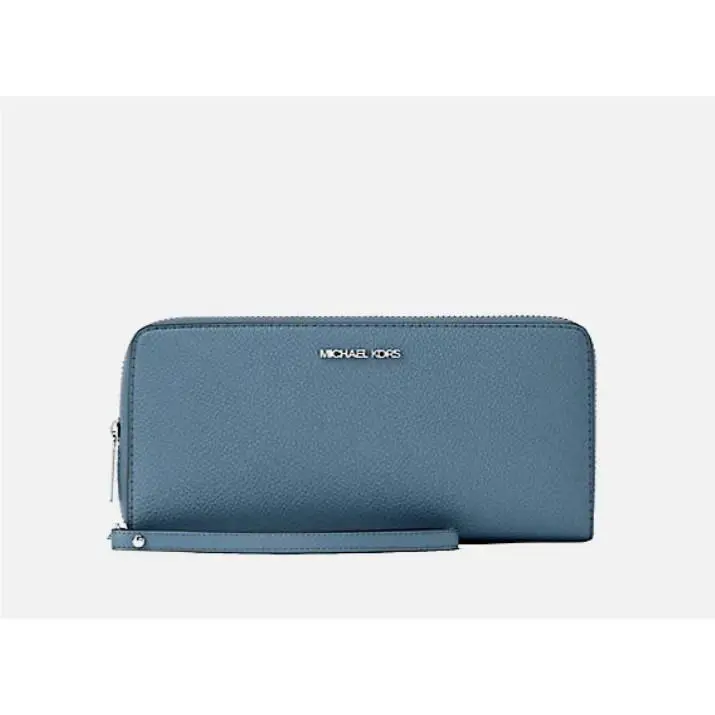 Michael Kors Jet Set Travel Continental Wallet Wristlet Cornflower