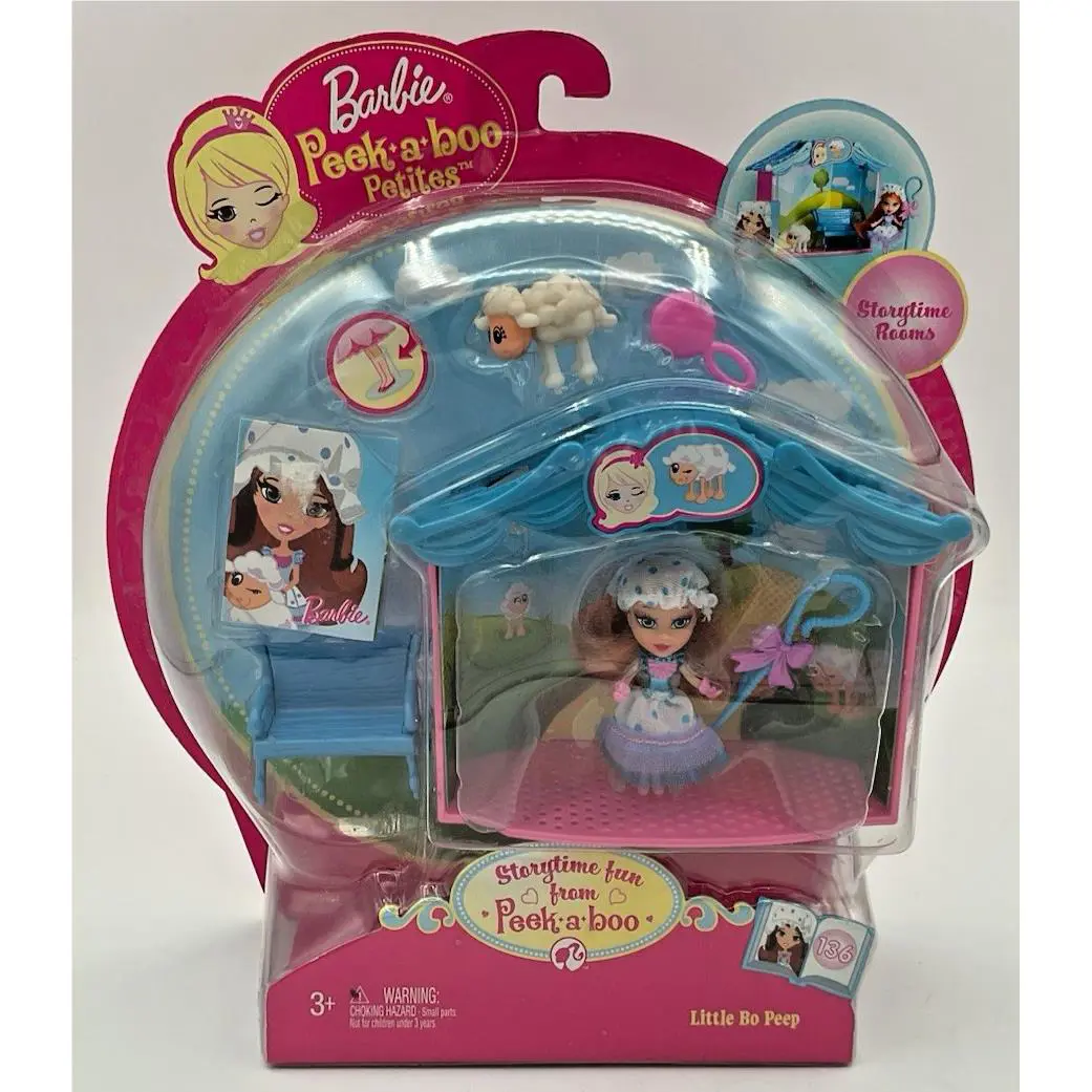 Barbie Peek A Boo Petites Storytime Rooms Little Bo Peep Mini Doll 2008